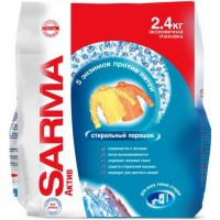 Пральний порошок для всіх типів прання Sarma Актив Гірська свіжість, 2.4 кг